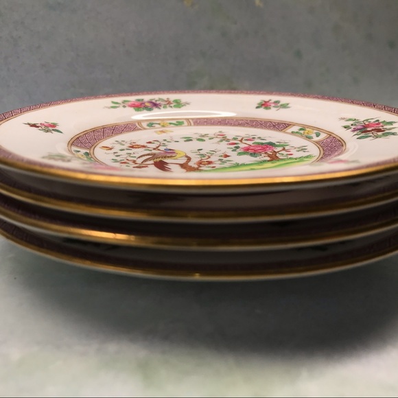 4 Plates - Antique Chinoiserie Birds - Picture 2 of 7